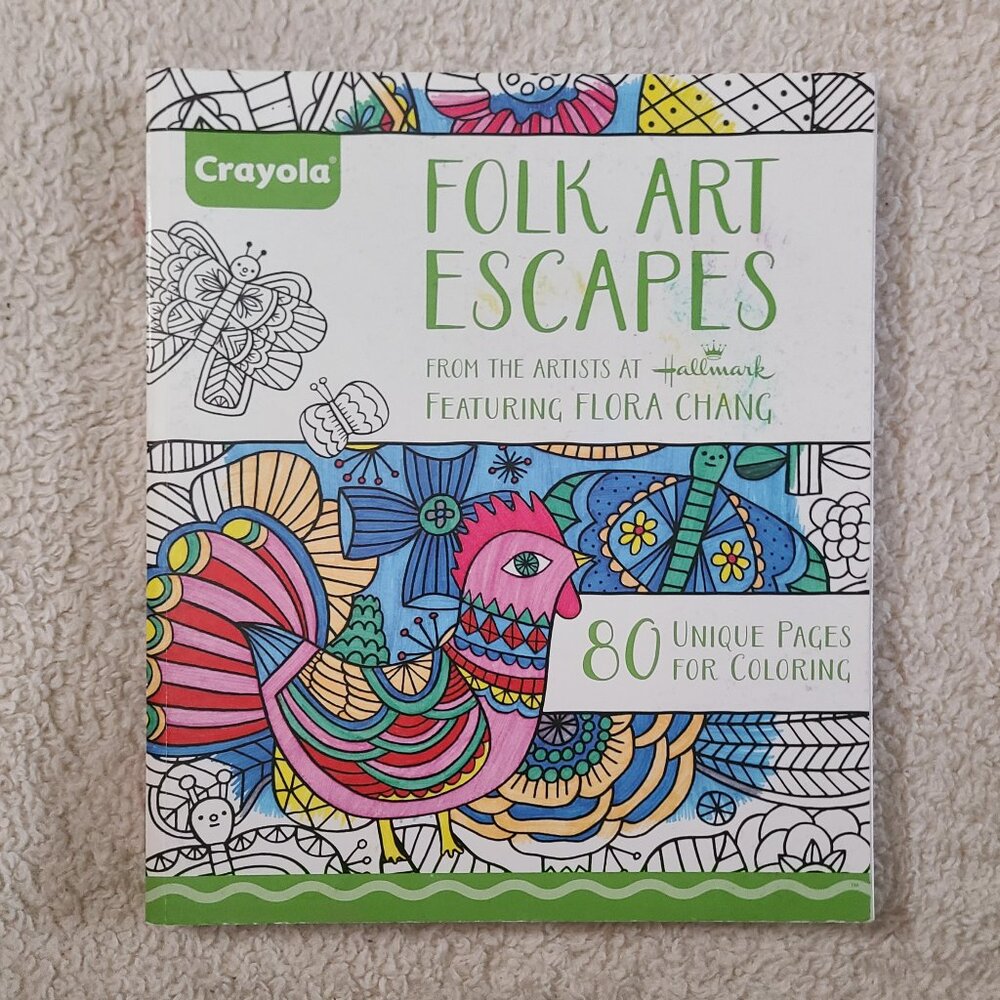 Crayola Folk Art Escapes Coloring Book